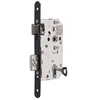Image de Serrure à larder D451 clé L axe 50mm bout rond finition noir sans gâche - - 2687000