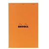 Image de Bloc Rhodia Orange 80 feuilles Agrafés 11x17 Q.5x5