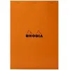 Image de Bloc Rhodia Orange 80 feuilles Agrafés A4 Q.5x5