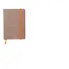Image de Carnet broché souplerama taupe - 10,5 x 14,8 cm - ligné - 144 pages - taupe - rhodia