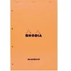 Image de Bloc Rhodia Orange 80 feuilles Agrafés AUDIT 21x31,8