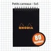Image de Bloc Rhodia N°16SP A6 Q5 Noir 80 Feuilles