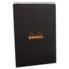 Image de Bloc Reliure Intégrale Rhodia Classic 80 feuilles 80g A4 5x5 Couverture Noire