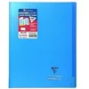 Image de Koverbook Cahier piqure 96 pages avec rabats - 240 x 320 mm - 5 x 5 papier PEFC 90 g - Bleu