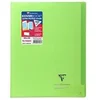 Image de Koverbook Cahier piqure 96 pages avec rabats - 240 x 320 mm - 5 x 5 papier PEFC 90 g - Vert