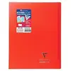Image de Koverbook Cahier piqure 96 pages avec rabats - 240 x 320 mm - 5 x 5 papier PEFC 90 g - Rouge