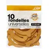 Image de Sachet de 10 rondelles à bocaux 10 cm - - Orange - Caoutchouc