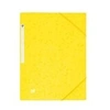 Image de Chemise à élastique 3 rabats 24 x 32 cm dos 3 cm - jaune - lot de 10 - jaune - oxford