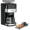 Image de Krups Grind Aroma Cafetière filtre programmable, Broyeur à grains automatique intégré, Café grains ou moulu, 1,25 L, 10 tasses, Arrêt automatique, Ecran numérique KM832810, Noir en occasion ou reconditionné