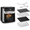 Image de Easy Fry Multifunction AL556DF0 friteuse Unique 15 L Autonome Friteuse d'air chaud Noir, Acier inoxydable
