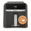 Image de Moulinex Easy Fry Compact, Air fryer, Capacité XL 7,5 L, Façade amovible, Genius system, Design compact, moule, gris,Air Fryer Compact 7,5L, façade amovible, facile à nettoyer