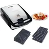 Image de Tefal Appareil à gaufres et croque-monsieur, 2 jeux de plaques inclus, Rangement facile, Nettoyage sans effort, Indicateur de chaleur, Revêtement antiadhésif, Snack Collection SW852D12 en occasion ou reconditionné