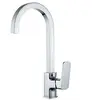 Image de Mitigeur d'évier Robinet cuisine bec haut laiton chrome