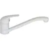 Image de Robinet mitigeur de cuisine evier blanc Bec long orientable