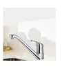 Image de Robinet Mitigeur d' évier de cuisine chrome Bec long mobile Design