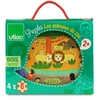 Image de 4 puzzles de 6 pieces - les animaux du zoo