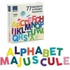 Image de Coffret de magnets en bois - 77 lettres majuscules