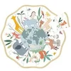 Image de Puzzle rond en bois 24 pièces : Autour du monde - Sarah Betz