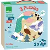Image de Coffret Puzzles En Bois 3x16 Pieces Terre - Mer - Ciel