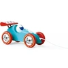 Image de Voiture de course a trainer turquoise et rouge