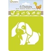 Image de Set de 6 pochoirs Animaux familiers
