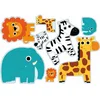 Image de 4 Puzzles 3-4-5-6 Pieces Evolutif Dans La Jungle