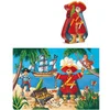 Image de Puzzle Carton Silhouette 36 Pieces Le Pirate Et Son Tresor