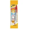 Image de 4 Stylos-bille CRISTAL rouge