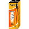 Image de Boîte de 20 Stylos Billes Orange pointe fine Noir