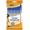 Image de Stylo à bille Cristal original, bleu, en sachet de 10