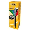 Image de 4 Couleurs Grip Pro Stylos-Bille Rétractables Pointe Moyenne (1,0 mm) - Boîte de 12