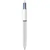 Image de Stylo à bille Shine 4 couleurs Argent et Blanc