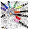 Image de Intensity Stylos Feutres Pointe Fine (0,8 mm) - Couleurs Assorties Rainbow, Blister de 6