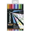 Image de Sac de 10 Stylos pointe fine couleurs enfant BIC Intensity Noir TU 262119