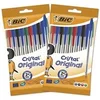 Image de Cristal Original Stylos-Bille Pointe Moyenne (1,0 mm) - Couleurs Assorties, Lot de 2 Pochettes de 10