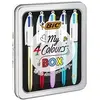 Image de My 4 Colours Box - Stylos-Billes Rétractables a Pointe Moyenne (1,0 mm), Boîte de 5
