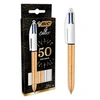 Image de Pack de 3 Stylos à bille 4 Couleurs Doré Givré et Argenté