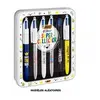 Image de Boîte métal de 6 stylos 4 couleurs Super colors Décors Assortis