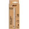 Image de Stylo à bille rechargeable Cristal Re'new à encre noire et 2 cartouches