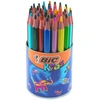 Image de Crayon de couleur Bic Evolution Triangle - Pot scolaire de 48 Crayons de couleur assortis
