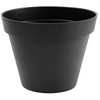 Image de Pot de fleur rond Toscane Ø 40 x H.32 cm - Anthracite -