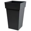Image de Pot Toscane haut carré 39x39x65cm Gris Anthracite