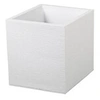 Image de Jardinière carrée Graphit 39,5 x 39,5 x 43,5 cm - 35 L - Blanc cérusé -