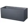 Image de Jardinière rectangulaire Graphit 98 L double paroi rétention d'eau gris anthracite