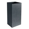 Image de Pot de fleurs carré Haut Graphit - 39,5 x 39,5 x 80 cm - 31 L - Gris anthracite -