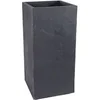 Image de Jardinière haute Volcania carrée anthracite 31 L double paroi