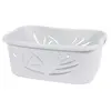 Image de eda plastique corbeille a linge ergonomique flora 37 l - blanc cérusé - 59 x 39 x 24 cm
