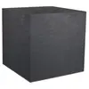 Image de Pot de fleurs carré - Volcania - 57 L - Intérieur/Extérieur - Décor Pierre - 49,5 x 49,5 x 49,5 cm - Gris Anthracite