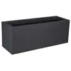 Image de Balconniere - - Volcania Up - 25 L - Intérieur/Extérieur - Décor Pierre - 59 x 19,5 x 22,8 cm - Gris Anthracite
