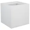 Image de Pot de fleur carré Graphit UpBlanc cerusé